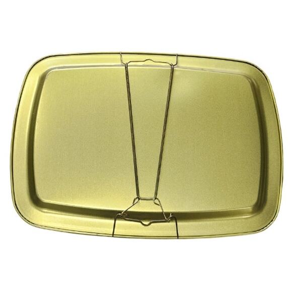 Vintage Currier & Ives 1868 American Homestead Spring, Autumn Gold Serving Trays - Picture 10 of 11